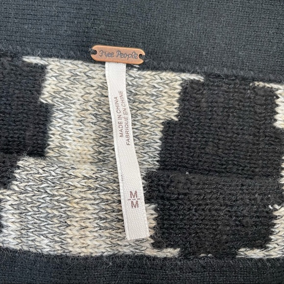 Free People Boho Knitted Mini Skirt Sz M - Picture 4 of 12